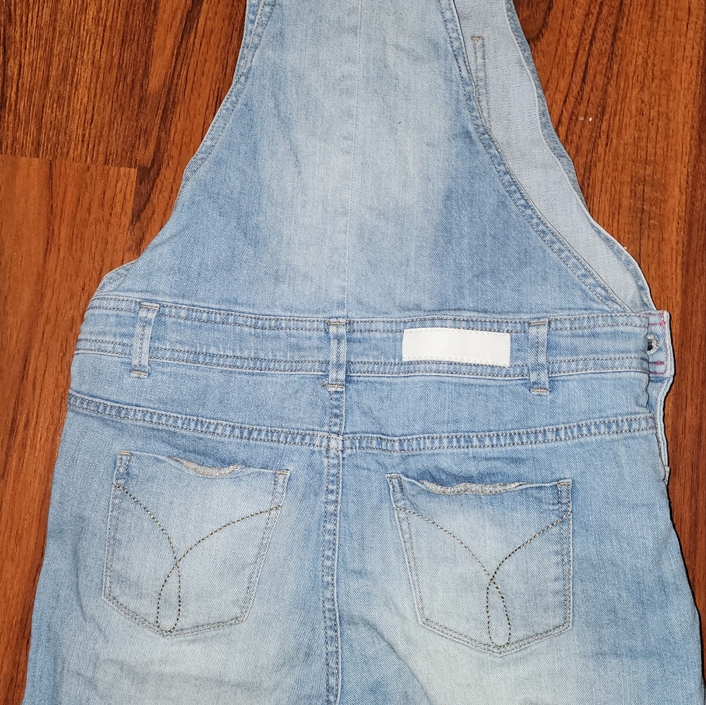 Calvin Klein denim overall short